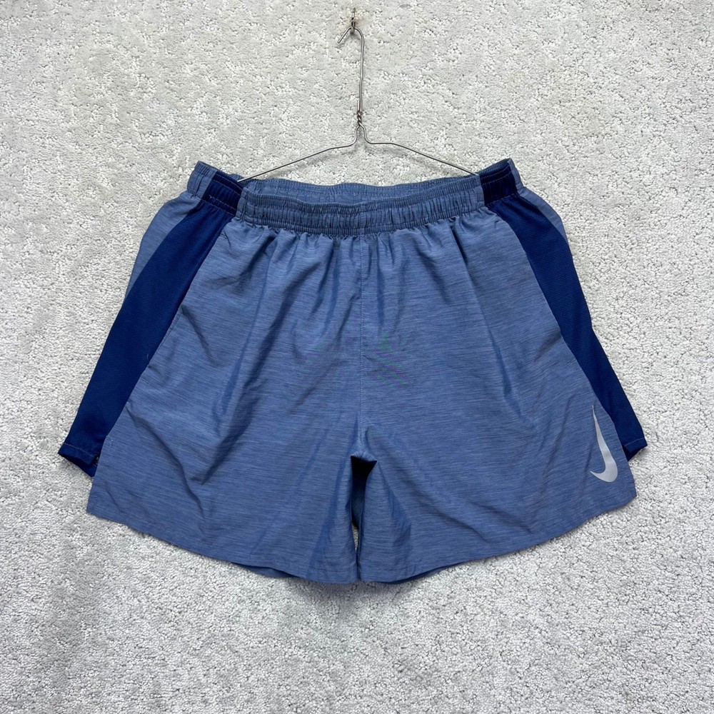 Nike Shorts Mens Medium Blue Dri-Fit Running Challenger Athletic 4.5