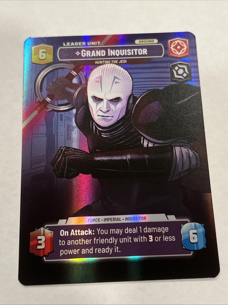 Star Wars Unlimited Grand Inquisitor Hunting The Jedi Showcase SOR 261