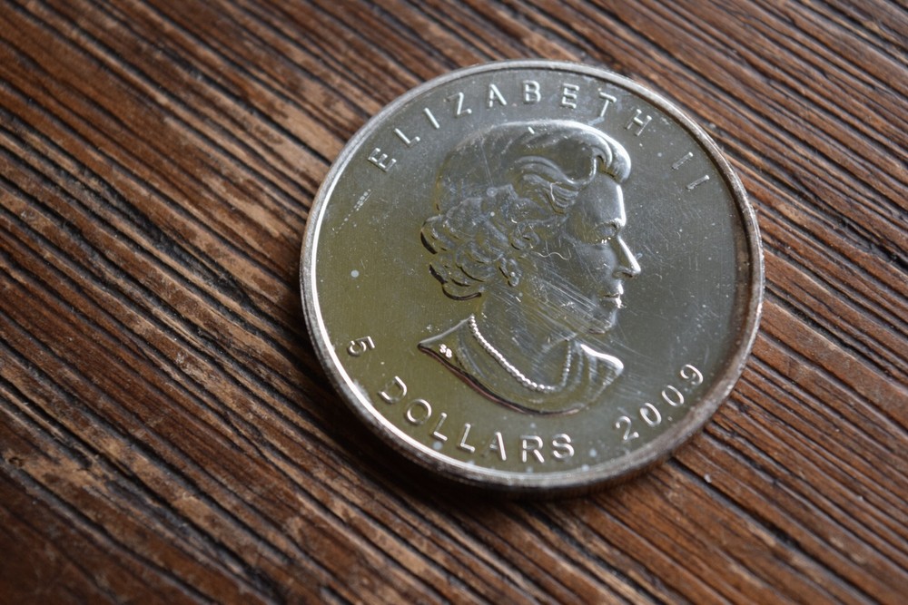 2009 $5 One Oz. 9999 Fine Silver ~ Canadian Maple Round