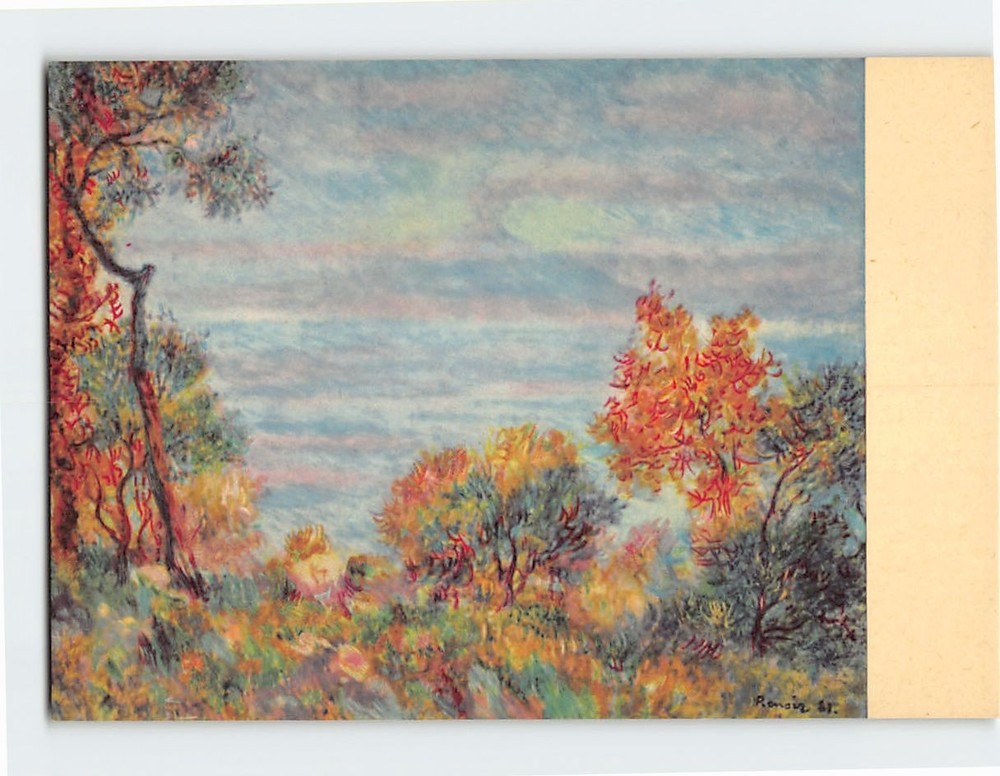 Postcard Monte Sorrento Painting by Pierre-Auguste Renoir