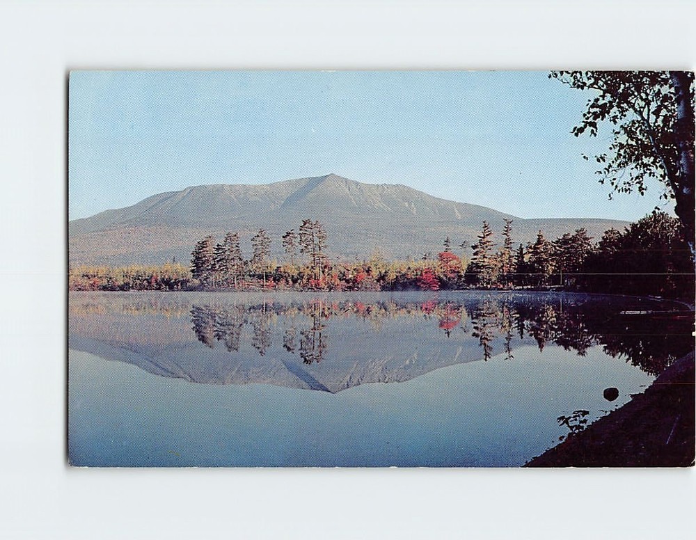 Postcard Mt. Katahdin From Togue Pond Northwest Aroostook Maine USA