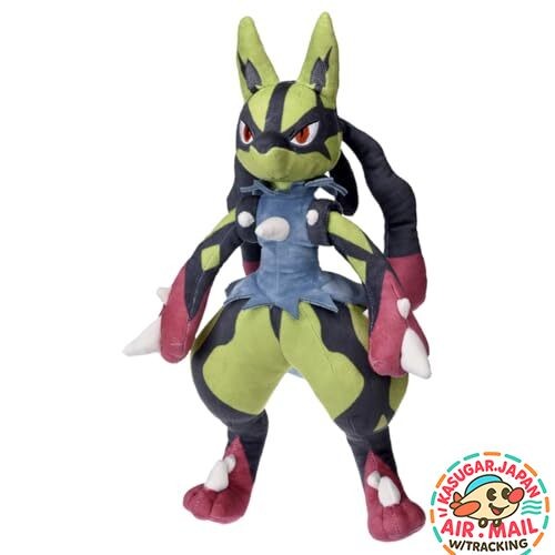Pokémon Plush Yellow Mega Lucario TAKARA TOMY fm Japan w/Tracking