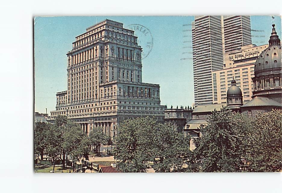 Postcard Dominion Square Montreal Canada