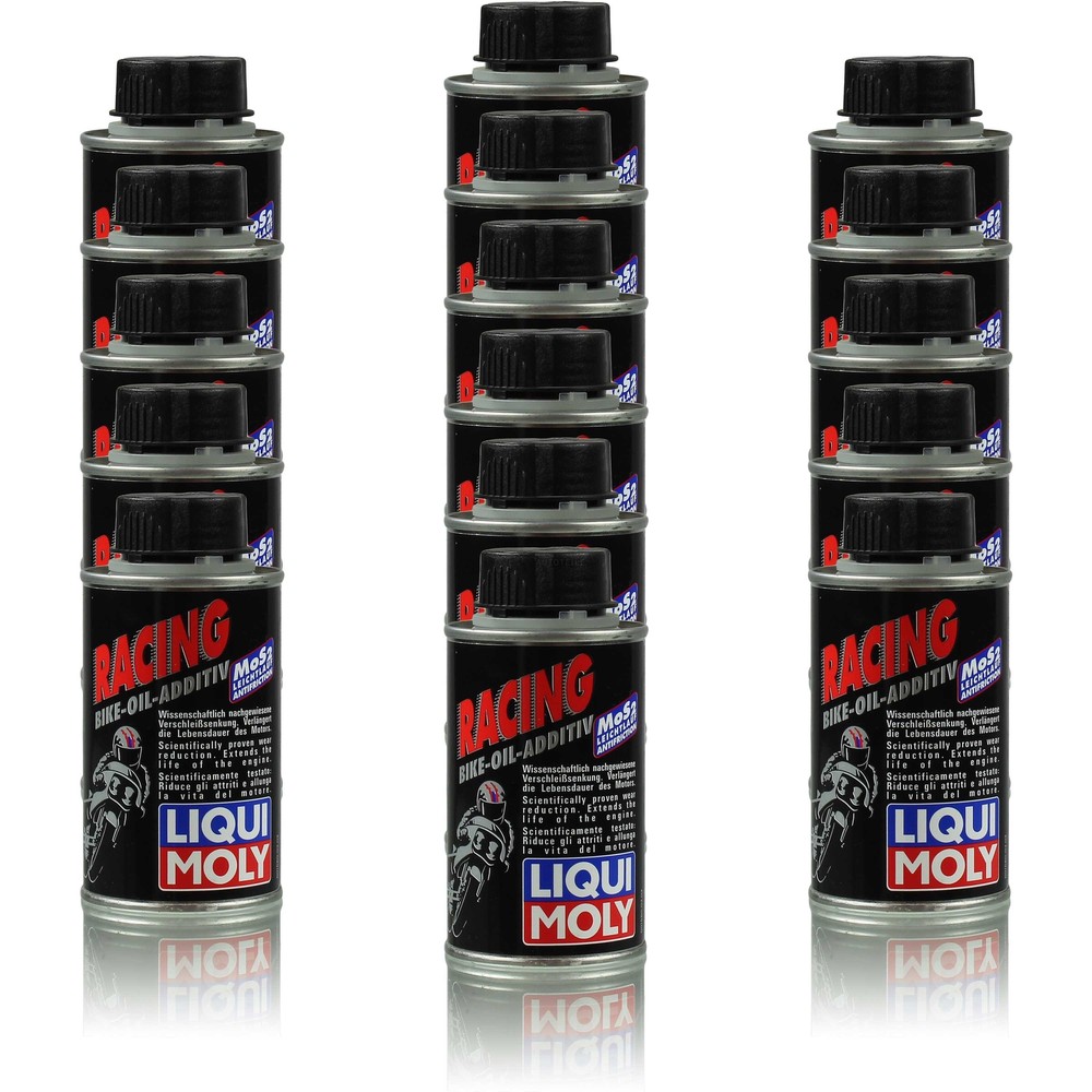 16x125ml Genuine LIQUI MOLY Motorbike Oil Additives Can Tin