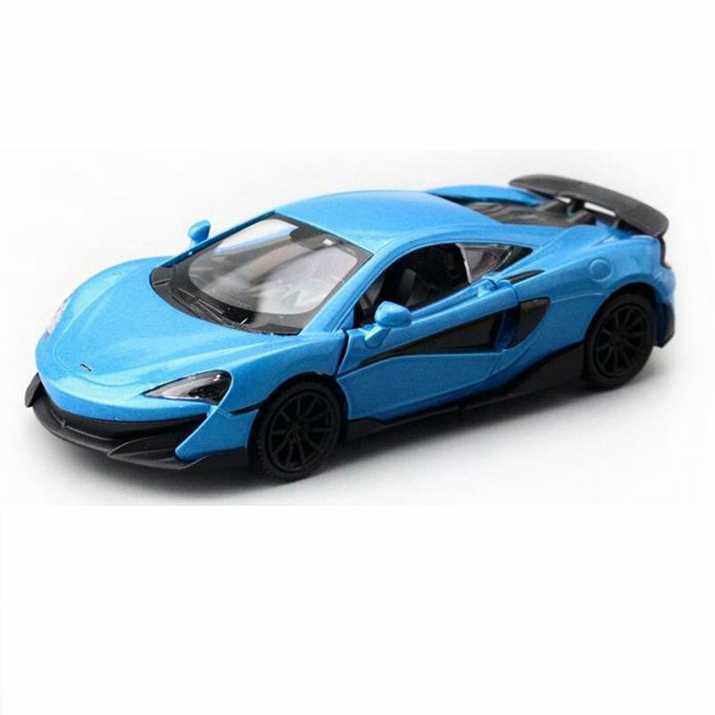 1:36 Scale McLaren 600LT Diecast Model Toy Car Gift for Kids Boys Blue
