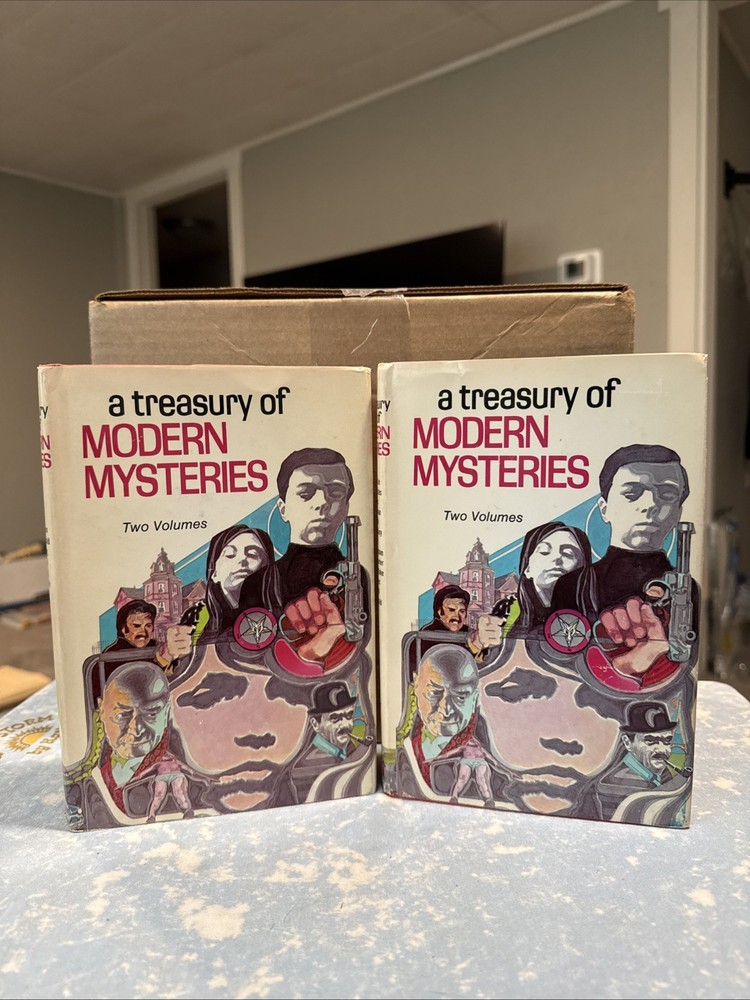 A Treasury of Modern Mysteries Volumes 1 &2 Book Club Edition/HC/1973