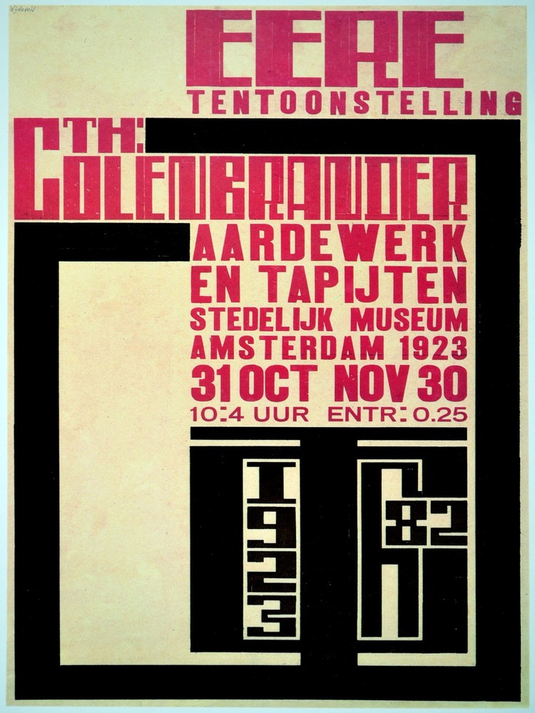 The Colenbrander Exhibition Decorative Poster. Home Graphic Art Design. 4166