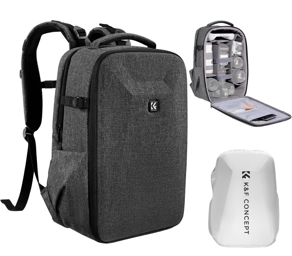 K&F Concept 22 L Hardshell Camera Backpack DSLR Photography Camera Case SLR Bag