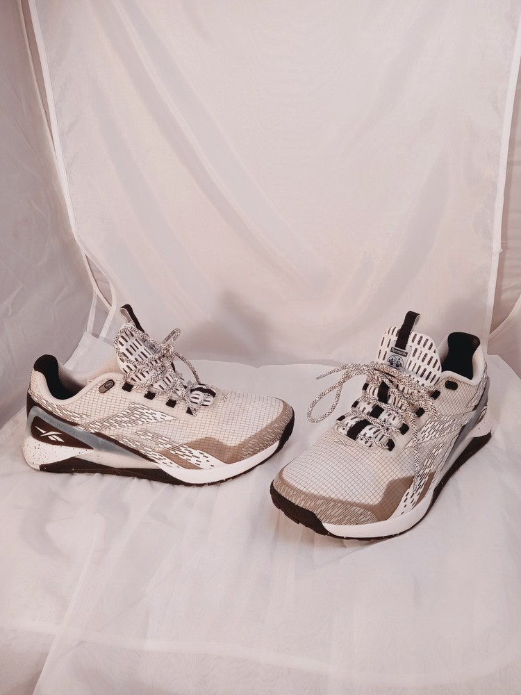 Reebok Womens Nano X1 Adventure GW2831 White Black Running Shoes Sneaker Size 10