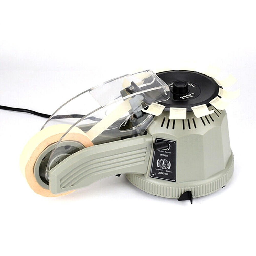 ABS Electric Auto Tape Dispenser Cutter Machine 220V Round Design-image