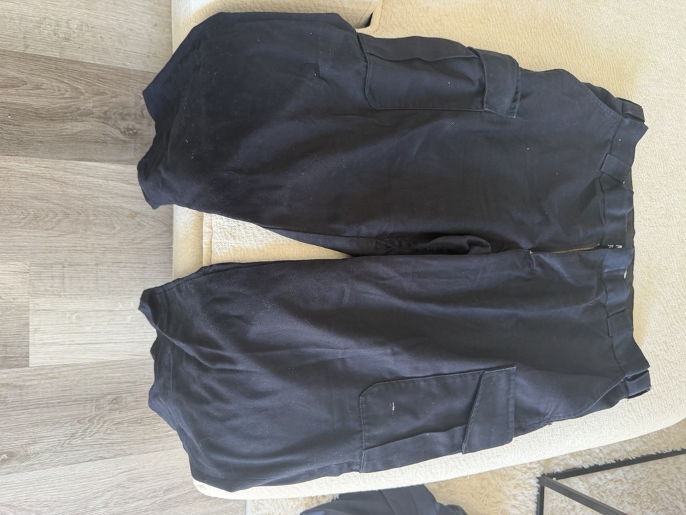 Tactical Squad Men’s Black Tactical Cargo Pants Regular Size 36