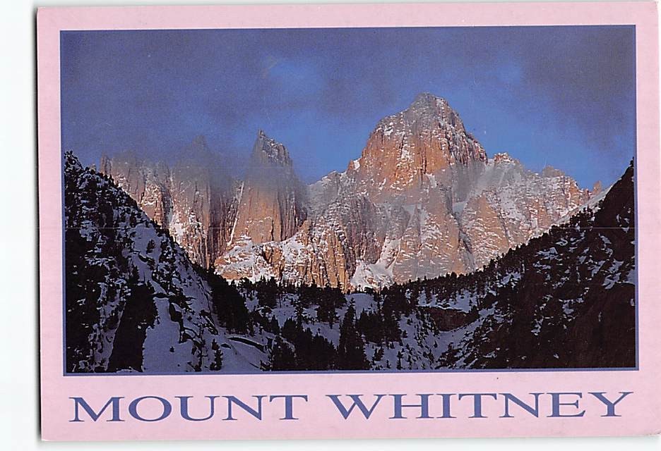 Postcard Mount Whitney California USA