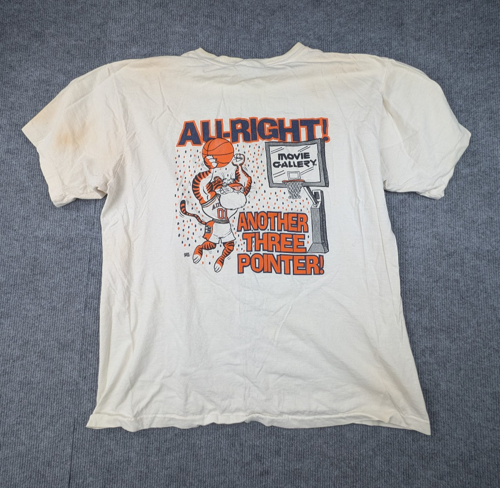 Vintage Auburn Movie Gallery Shirt Mens XL Basketball Y2K Collegiate Sports