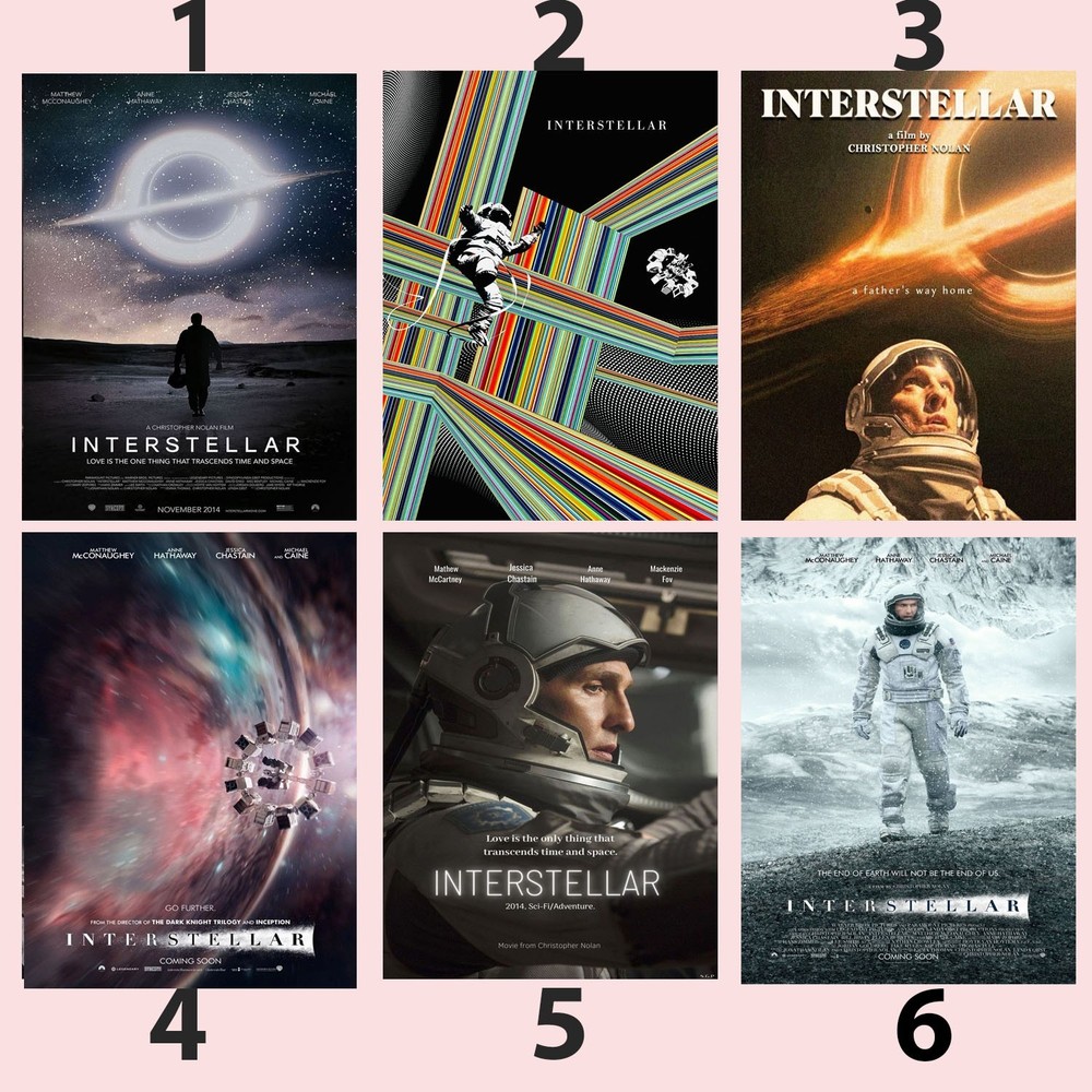 Interstellar Space Odyssey Sci-Fi Movie Poster