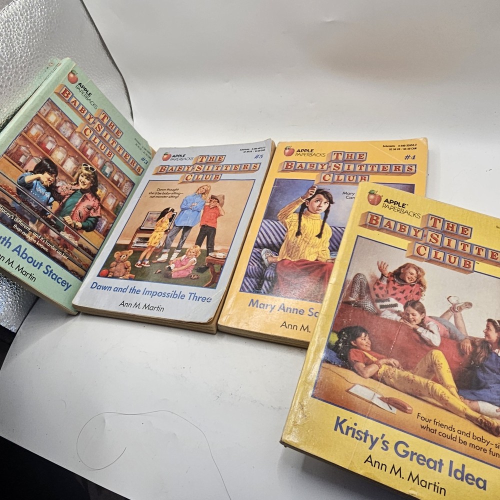 Babysitters Club Books 1,3,4,5 Lot Of 4 Original 80s Paperback Ann M Martin