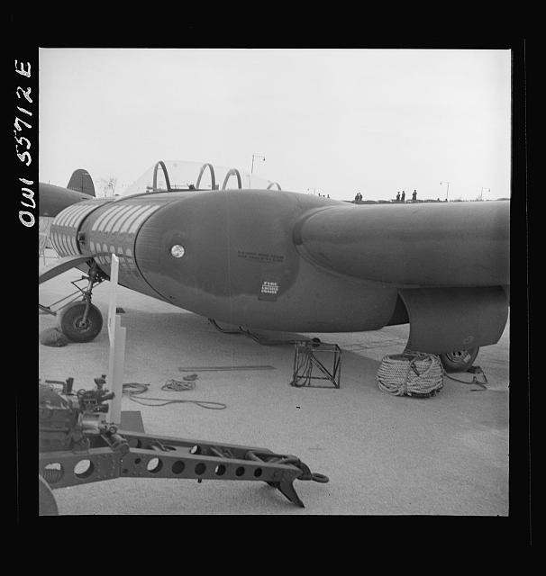 Photo:1944 Experimental Glider Large Payload Cargo Space Front View WWII