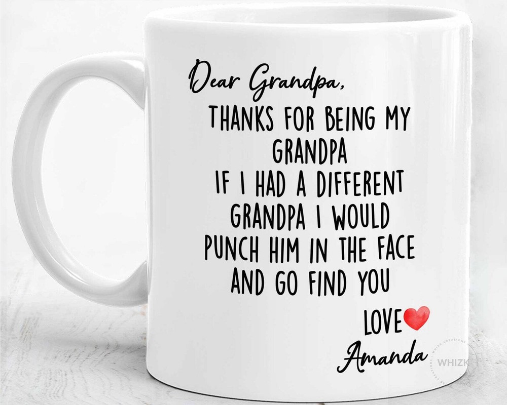 Grandpa Gift Grandpa Mug Grandpa Birthday Funny Grandfather Mothers Day Gift