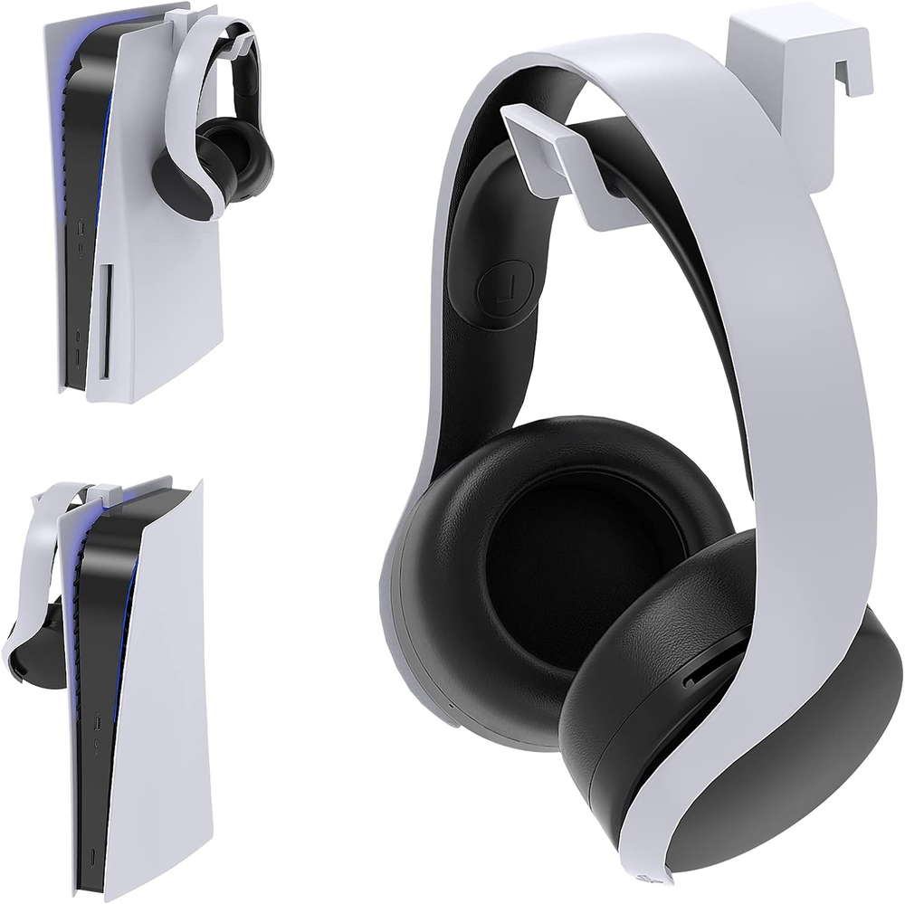 Headset Holder for Ps5/For PS5 Slim/ PS5 Pro, Hook Hanger for PS5 Headphone Hang