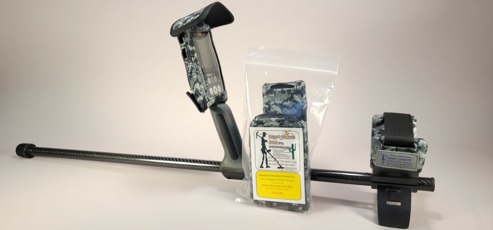 Minelab Equinox cover NEW Doc's Grey CAMO Padded 4 piece cover set. Fits 600/800