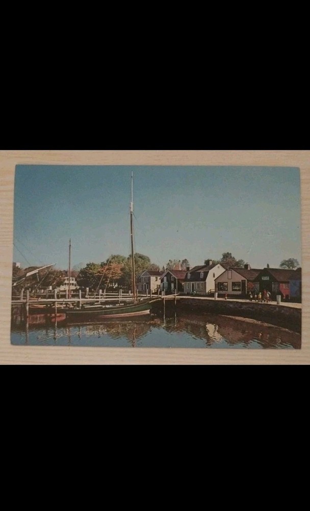 Mystic Seaport A Living Maritime Museum  ~ Connecticut CT ~VTG~ Vintage Postcard