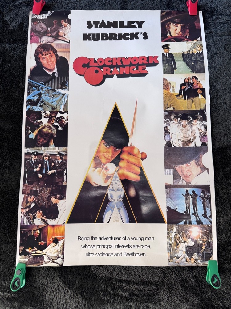 A Clockwork Orange Movie Poster ORIGINAL 1972