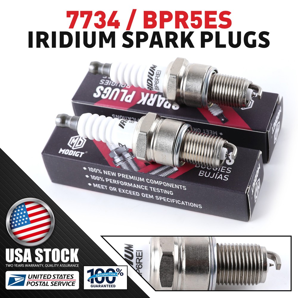 2 Genuine NGK BPR5ES 7734 Spark Plugs for Small Engine Standard 4006