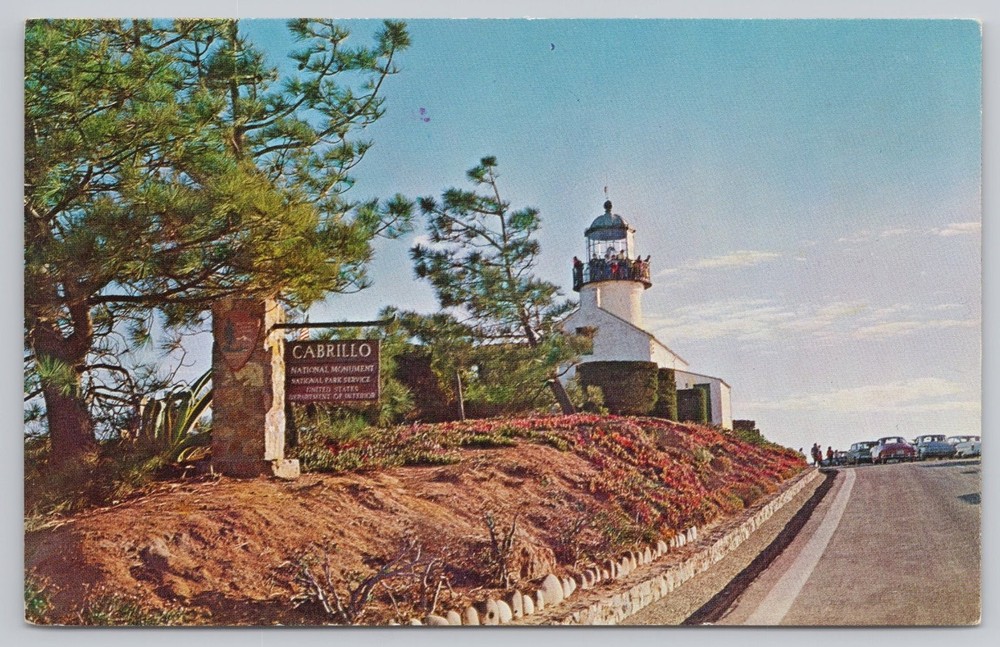 Old Point Loma Lighthouse Cabrillo National Monument San Diego CA Postcard