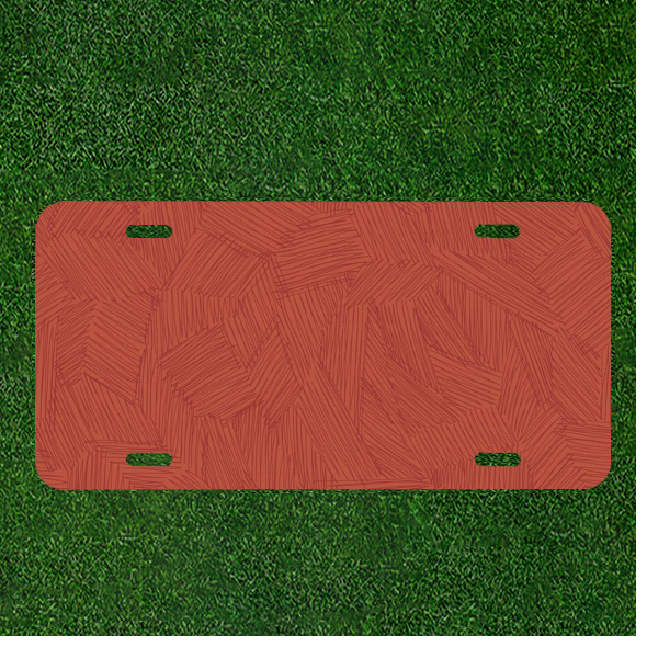 Custom Personalized License Plate Auto Tag With Stunning Fancy Design Art