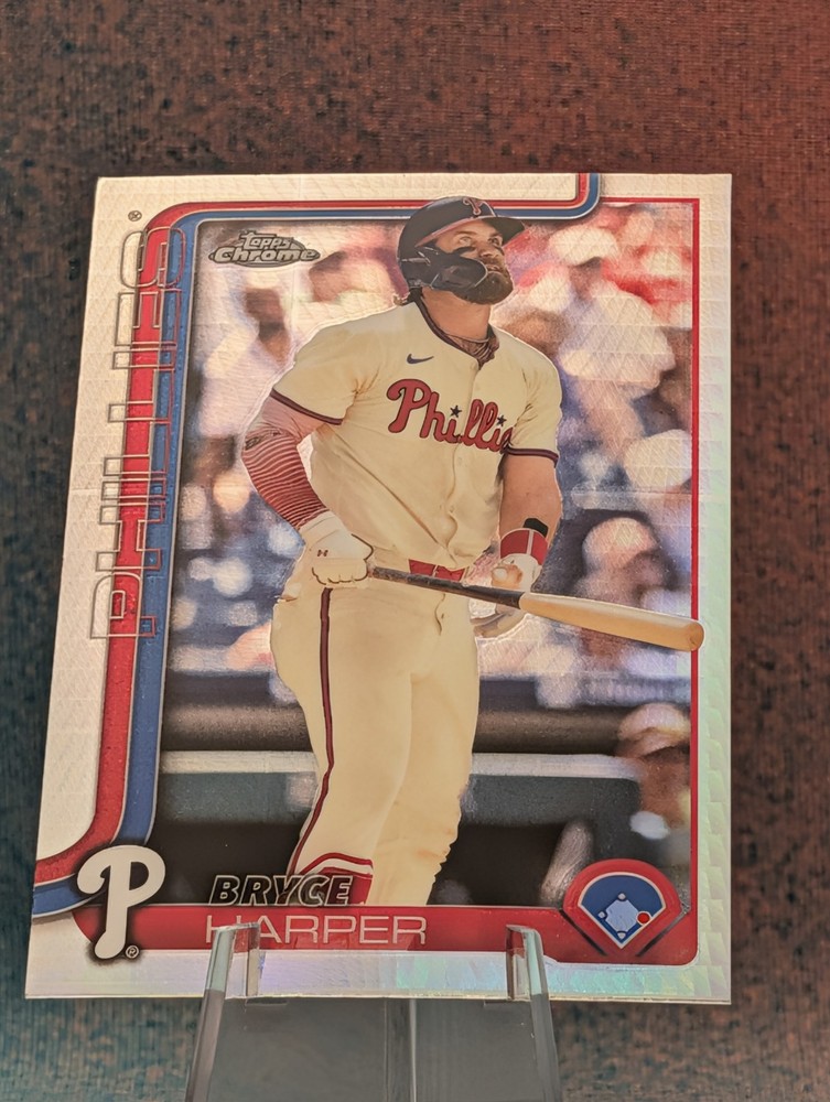 2025 Topps Chrome #150 Bryce Harper Prism Refractors
