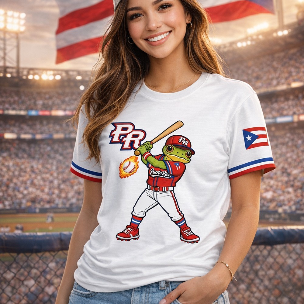 Puerto Rico Baseball 2026 World Baseball Classic All Over Printed Tee - S to 5XL