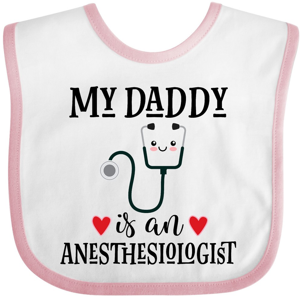 Inktastic Anesthesiologist Daddy Baby Gift Baby Bib Clothing Medical Profession