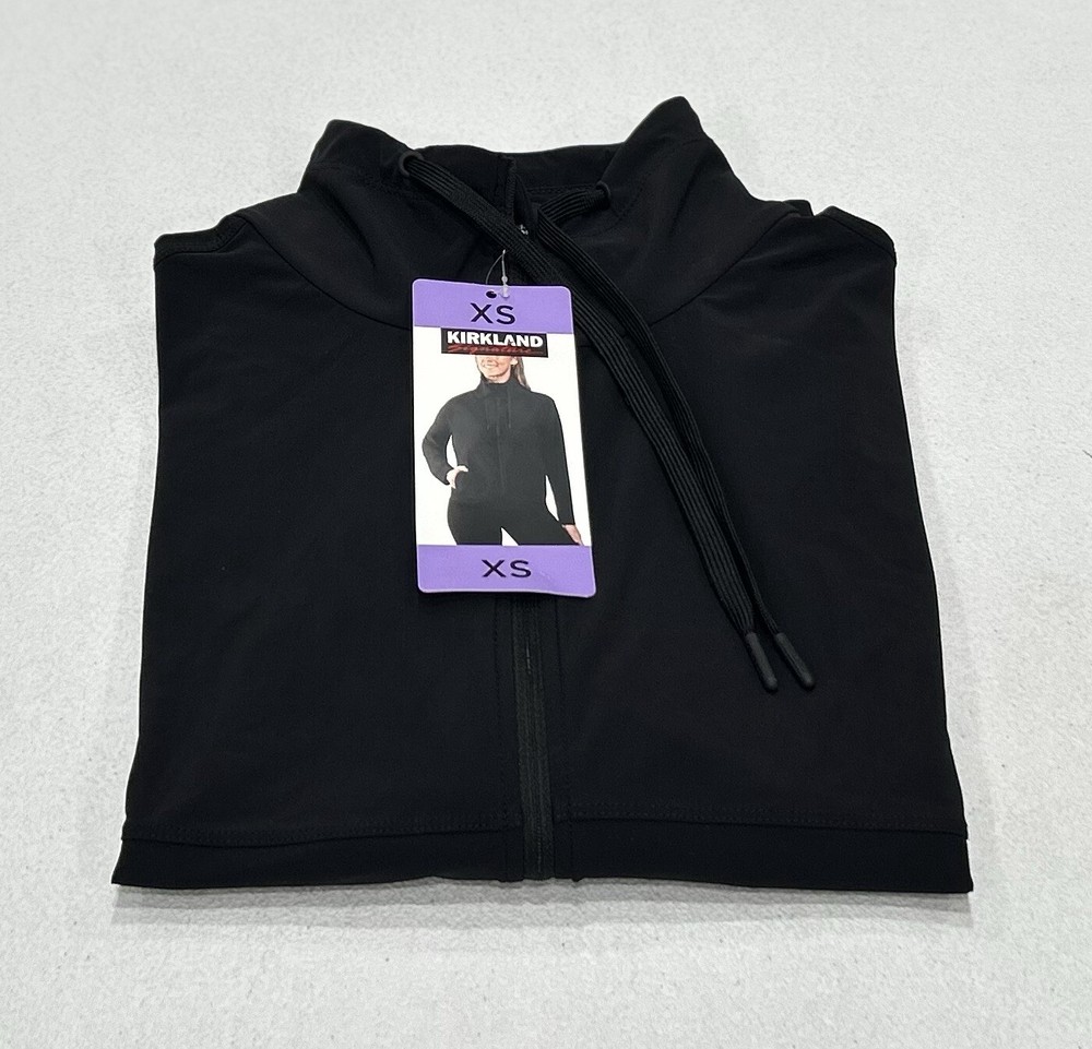 Kirkland Signature Ladies’ Active Full Zip Jacket, Black, Size XS