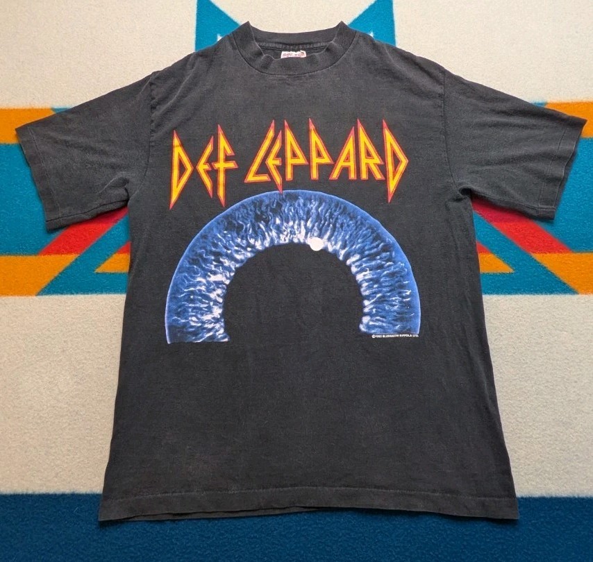 Vintage Def Leppard Adrenalize Shirt 1992 Made In USA Single Stitch Faded Large