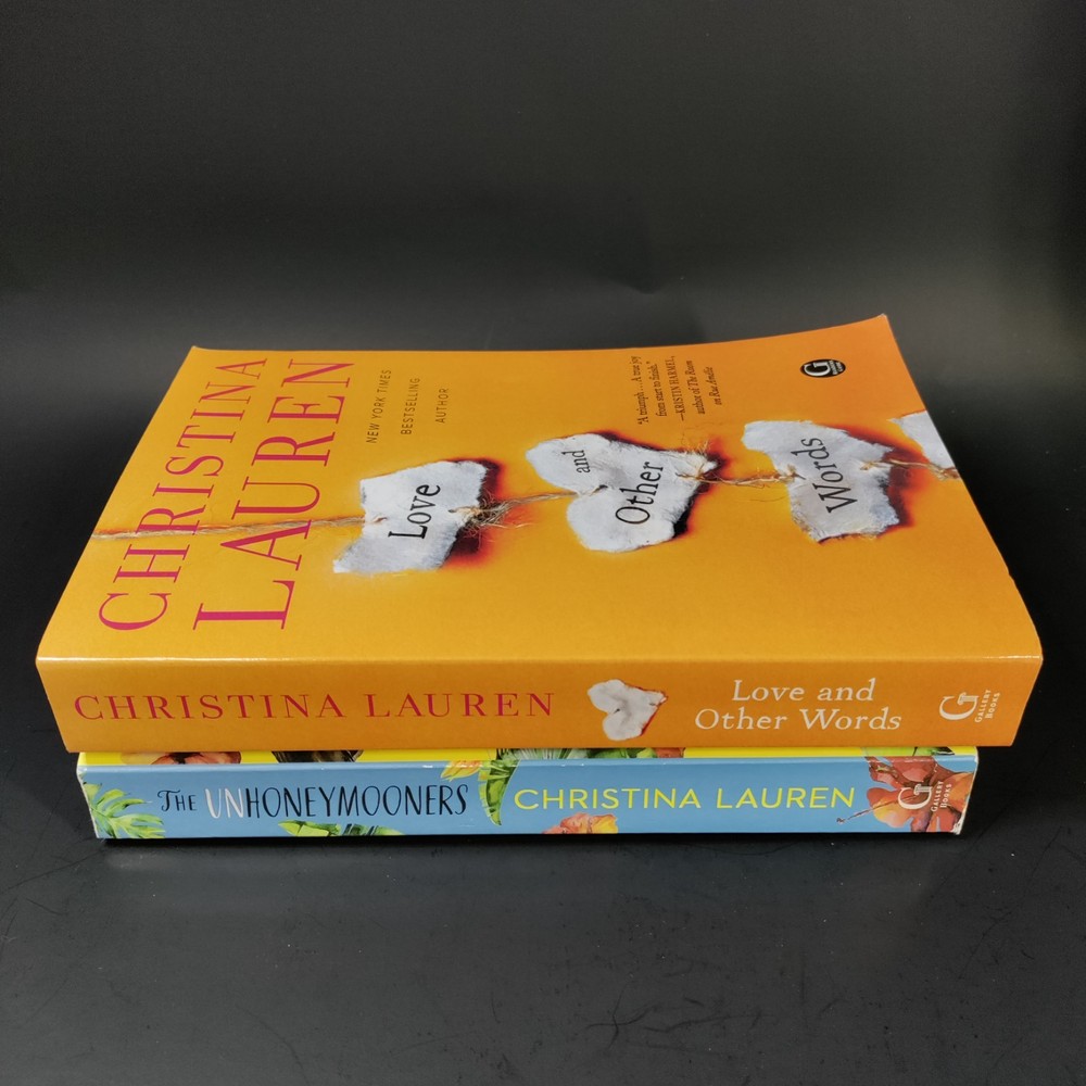 Lot of 2 Christina Lauren Titles - Love and Other Words & The Unhoneymooners