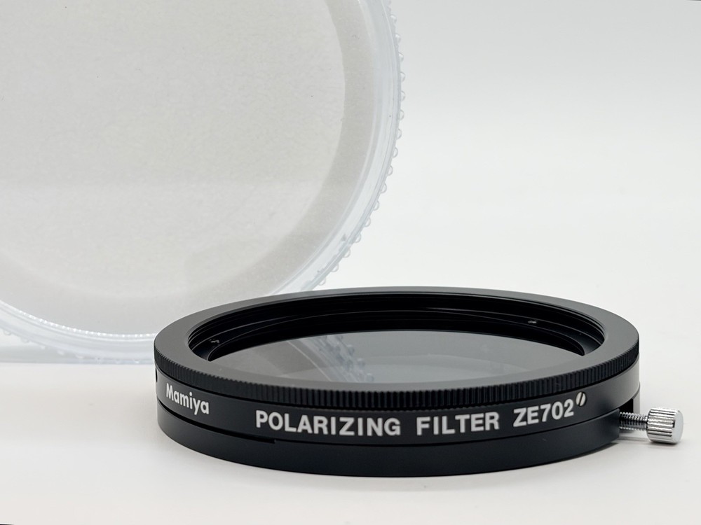 [Almost Unused] Mamiya ZE702 PL Polarizing Filter AN701 Adapter for 7 7II JAPAN