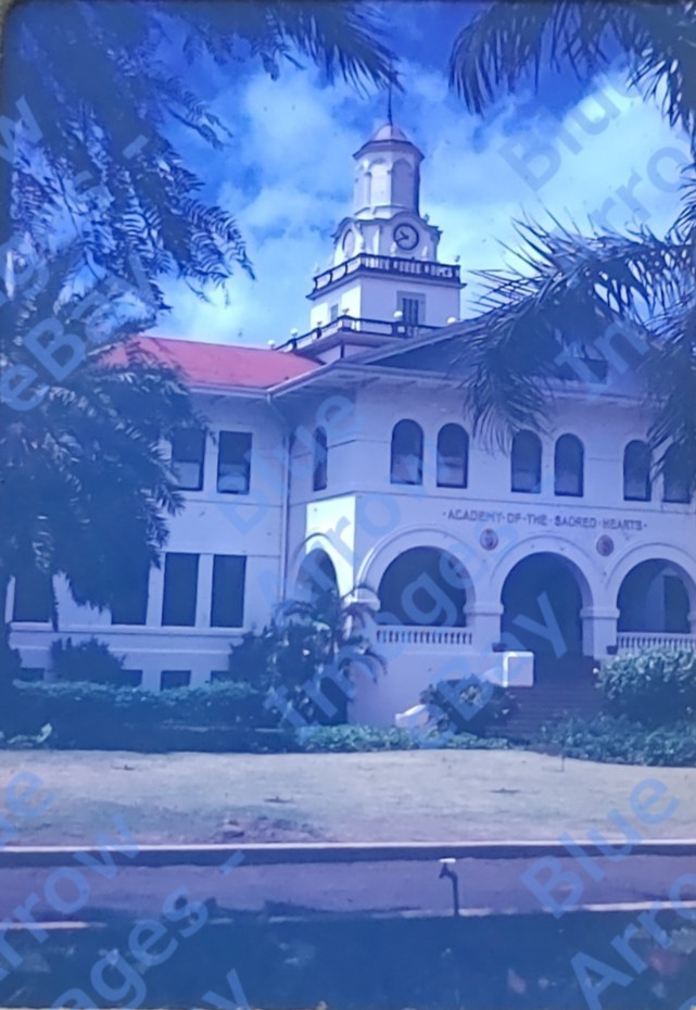 1945 35mm Slide Academy of the Sacred Hearts Girls School Honolulu Hawaii #10860-image