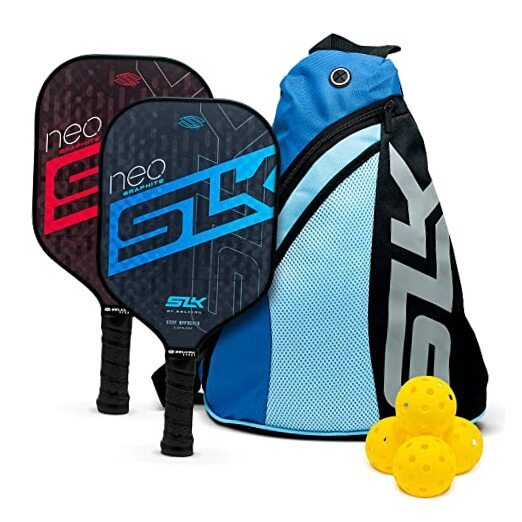 SLK Neo by Selkirk Pickleball Paddles | SLK Neo 2.0 Bundle (Red & Blue)