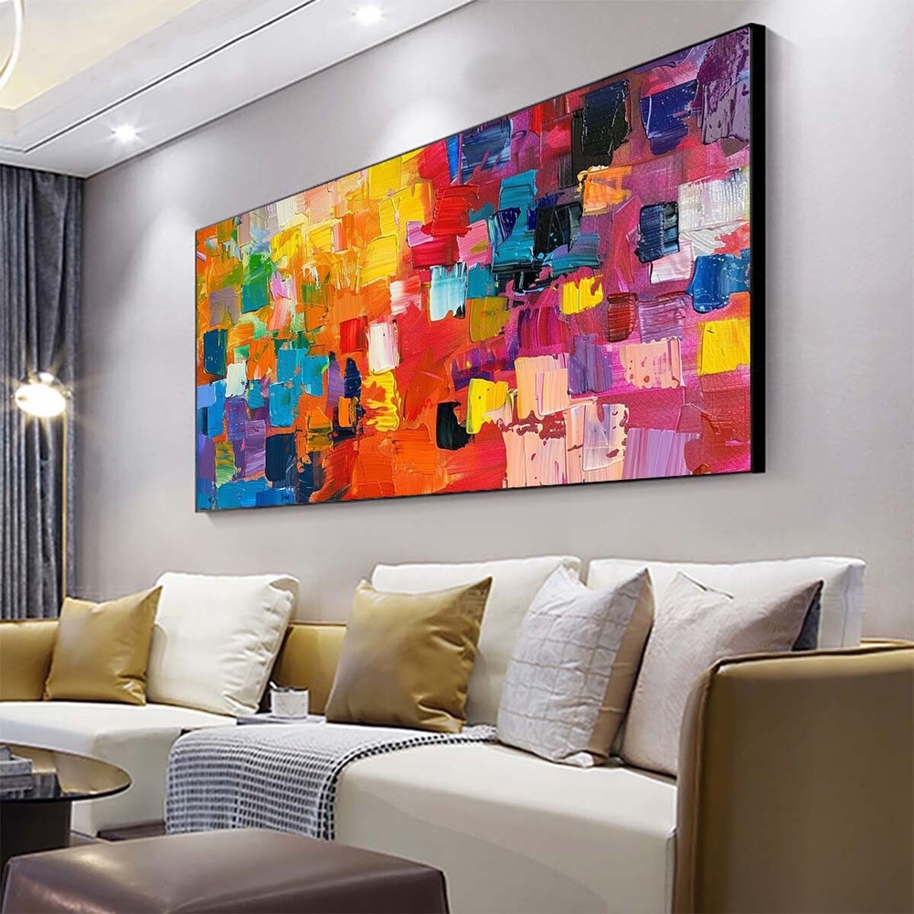 Original Handpainted Texture Abstract Oil Paintings On Canvas Home Decor #038