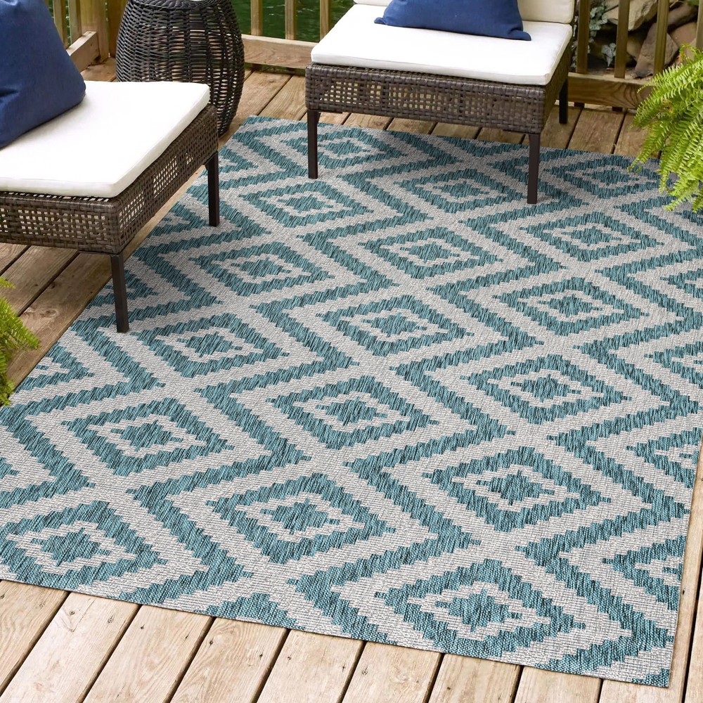 Jonathan Y Santa Monica 3x5 Green Polypropylene Outdoor Rug