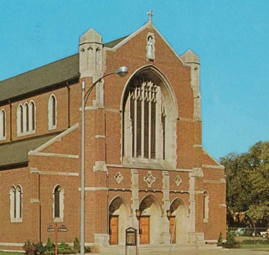 St Augustine Catholic Church, Kalamazoo, Michigan Vintage Postcard Unposted