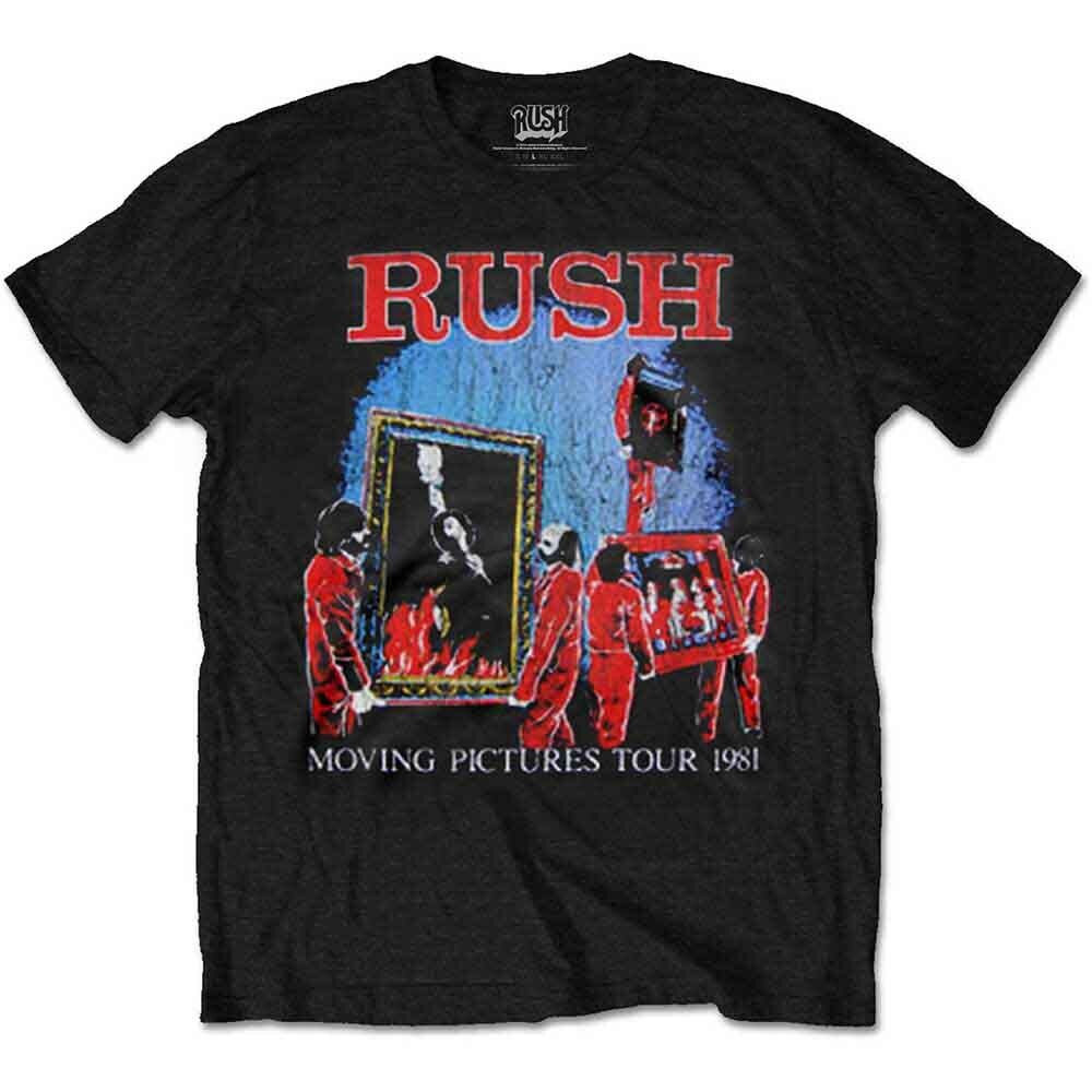 Rockoff Trade Mens Rush Moving Pictures Tour T - Shirt Black