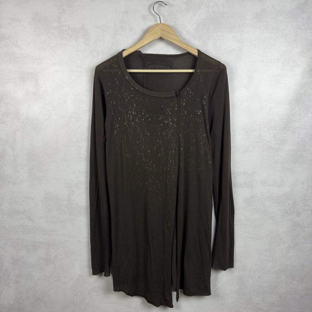 Rundholz Dip Asymmetrical Painted Avantgarde Longsleeve Cotton Dress Size XL