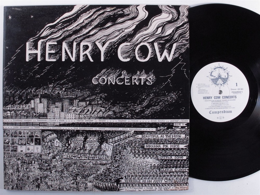HENRY COW Concerts COMPENDIUM 2XLP VG+ uk gatefold f