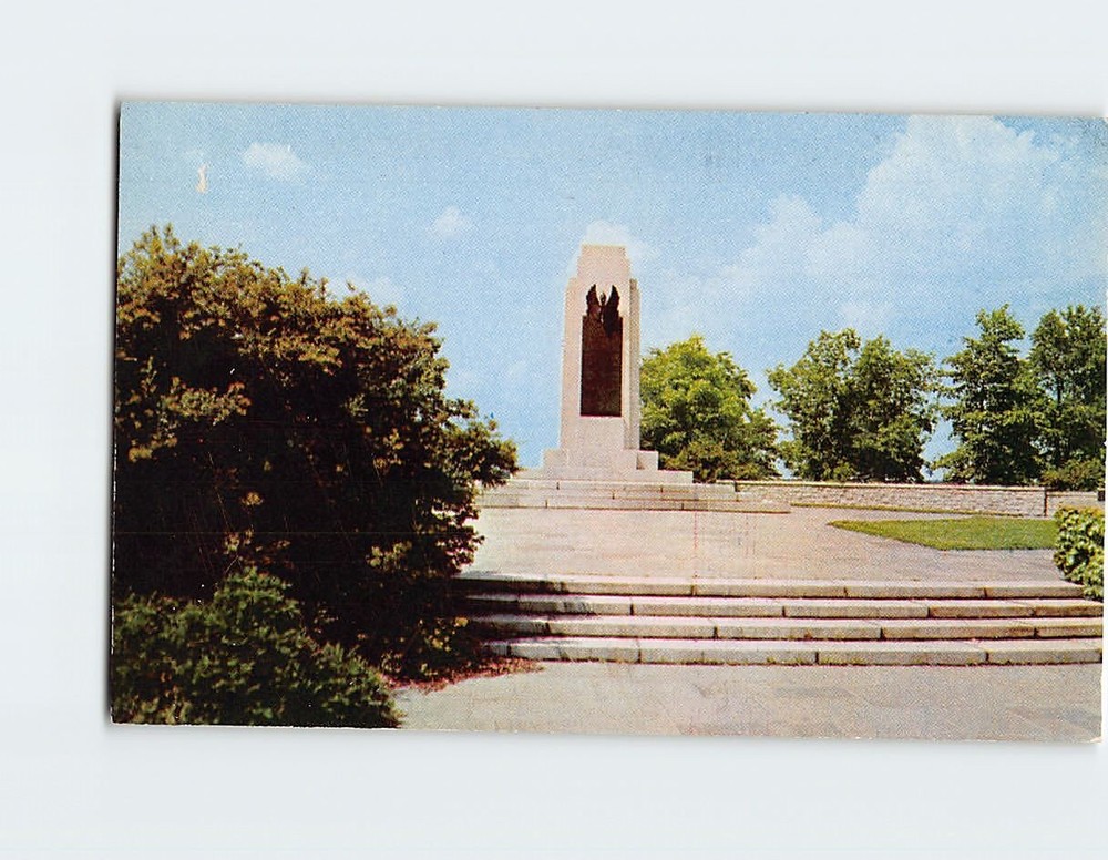 Postcard Wright Brothers Memorial Dayton Ohio USA