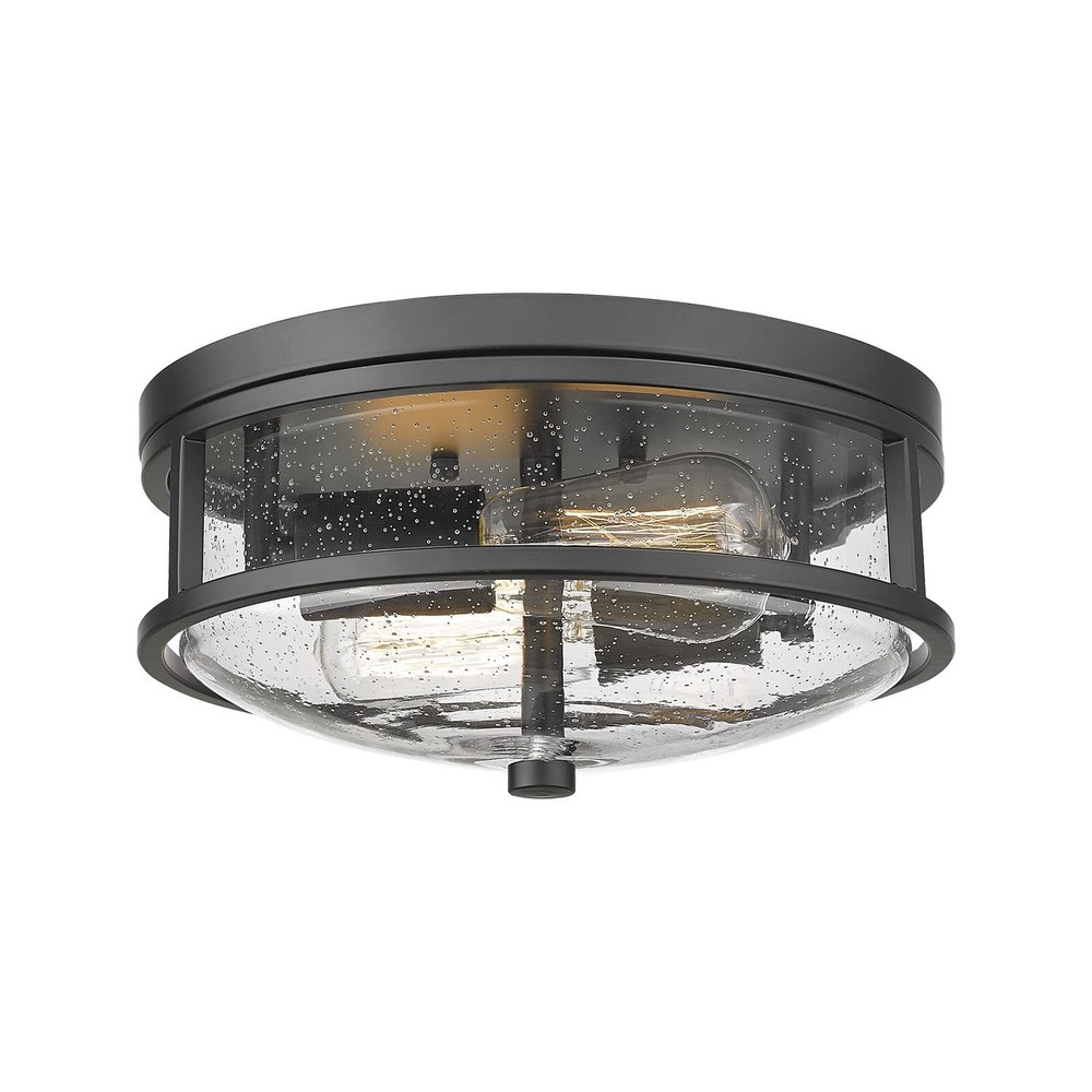 12 Inch Flush Mount Ceiling Light Fixture 2-Light Modern Farmhouse Semi Flush Lighting
