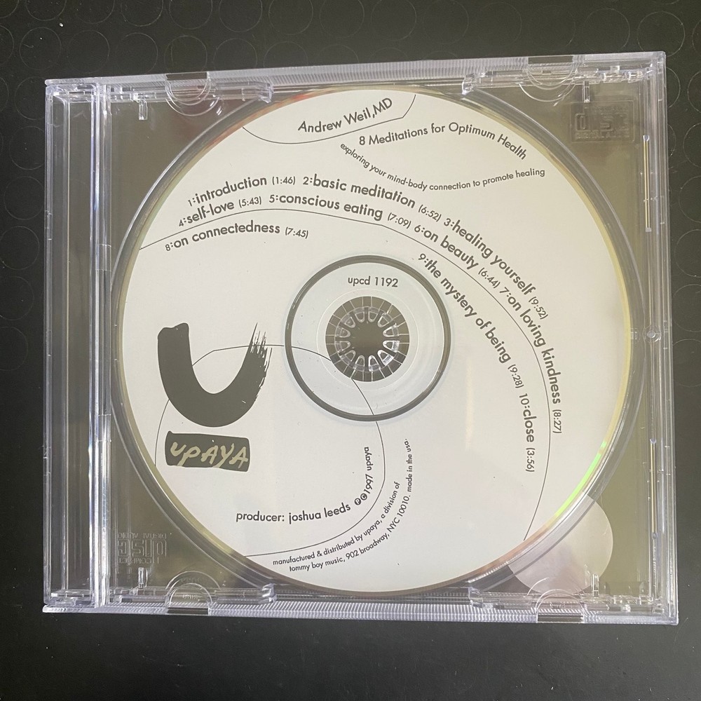 Andrew Weil MD – 8 Meditations for Optimum Health CD 1997 New Age Upaya