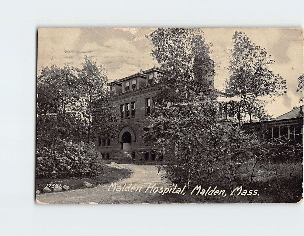 Postcard Malden Hospital Malden Massachusetts USA