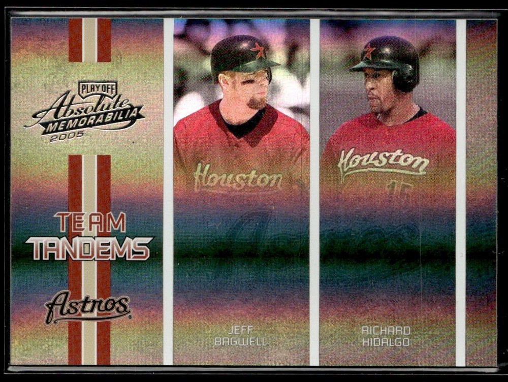 2005 Playoff Absolute Memorabilia J Bagwell / R Hidalgo Team Tandems /150 HSC