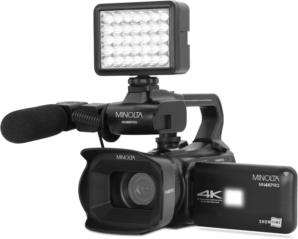MN4KPRO 4K60FPS Ultra HD / 64 MP Autofocus Pro Camcorder Kit W/Wifi