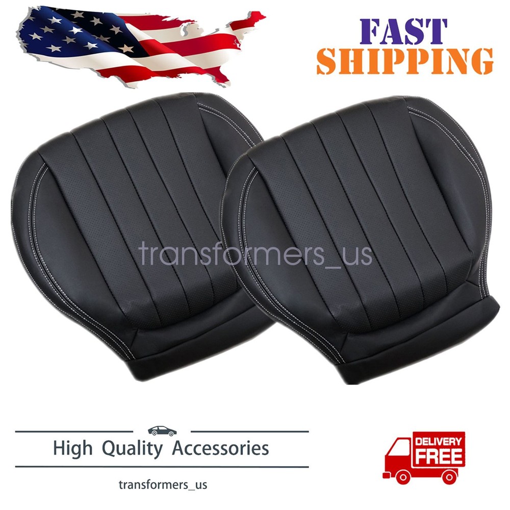 For 2017-2020 Mercedes Benz E300 E350 Driver / Passenger Bottom Seat Cover Blk